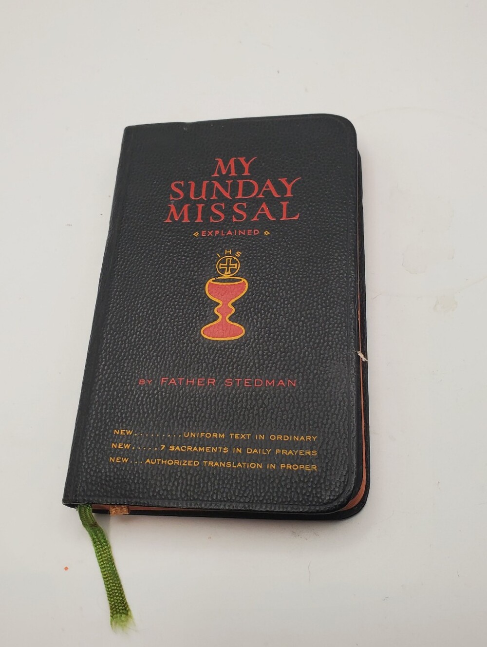 Vintage 1951 My Sunday Missal Father Stedman Latin English Catholic Prayer BookM